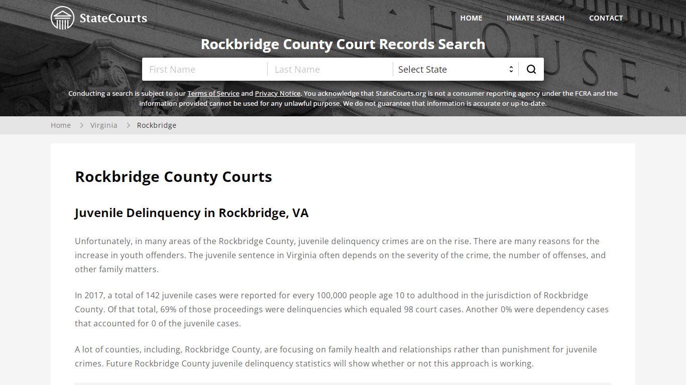 Rockbridge County, VA Courts - Records & Cases - StateCourts